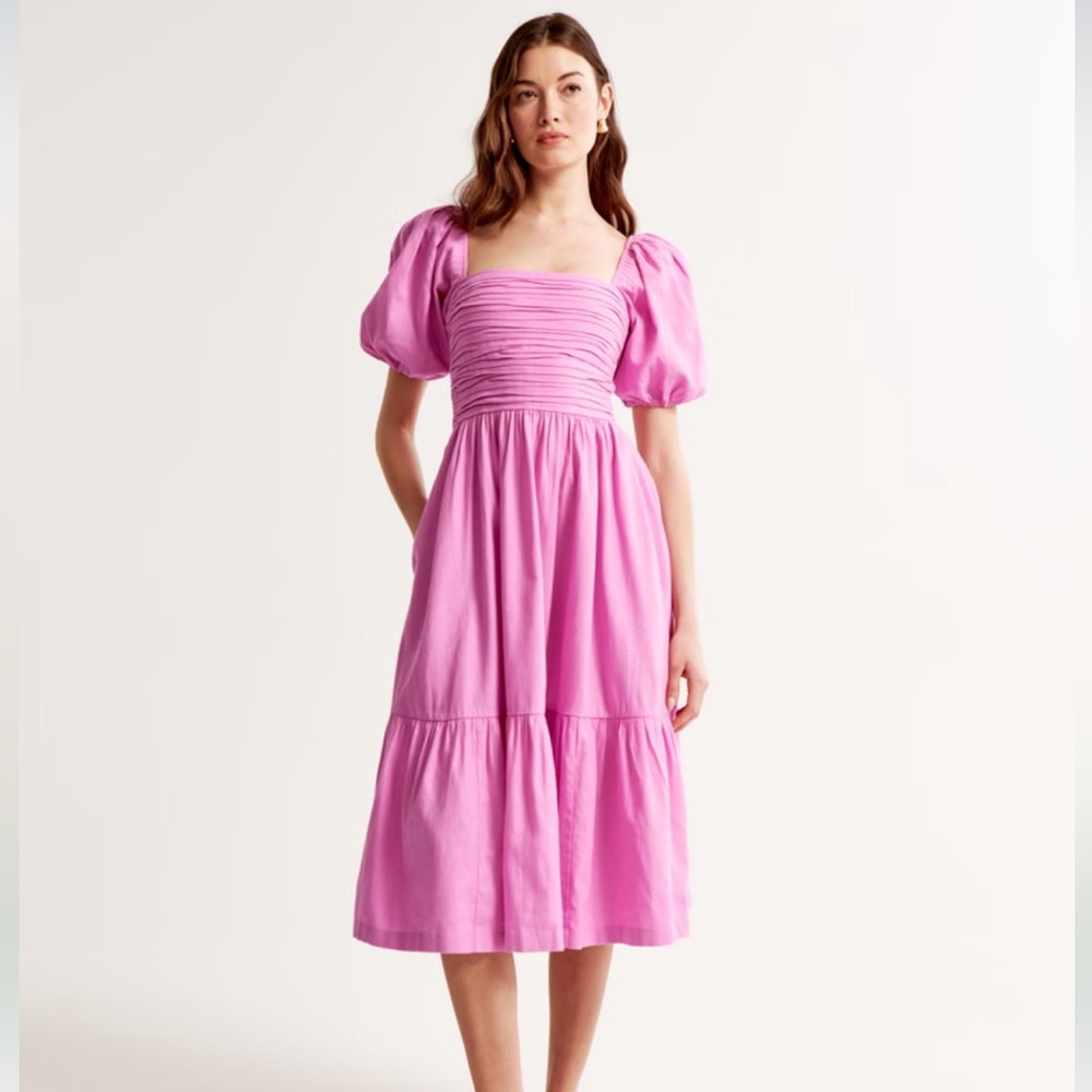 Abercrombie Emerson Puff Sleeve Dress